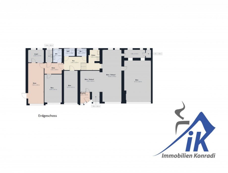 Grundriss B�ro B�ro / Praxis Westheim