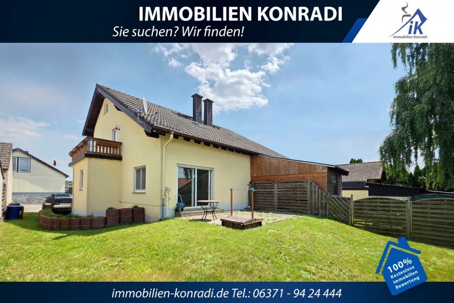 R�ckansicht Einfamilienhaus H�tschenhausen