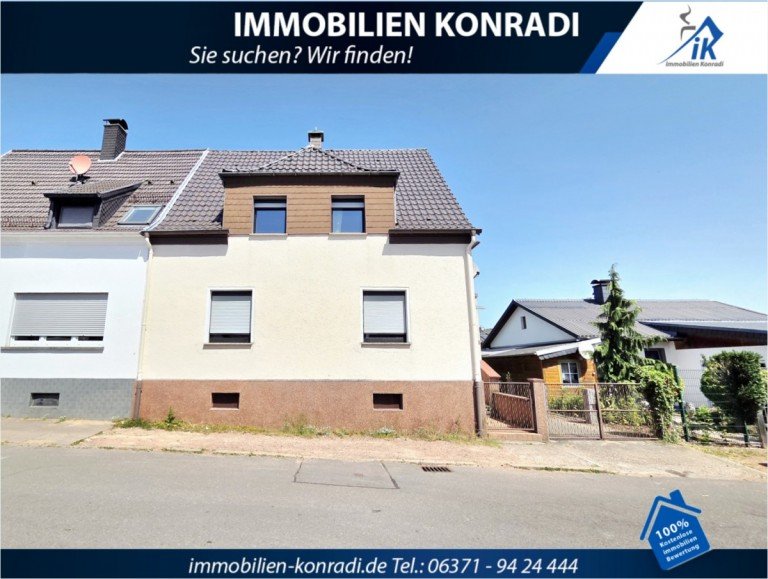 Frontansicht Homburg Doppelhaush�lfte IK | J�gersburg : Gepflegte DHH in guter Lage mit Garten