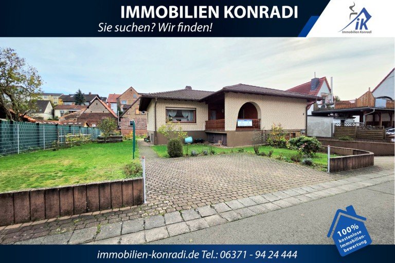 Au�enansicht Katzweiler Einfamilienhaus IK |Gepflegter Bungalow mit gro�em Garten
