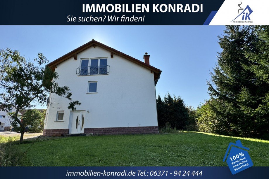 R�ckansicht Doppelhaush�lfte Kindsbach